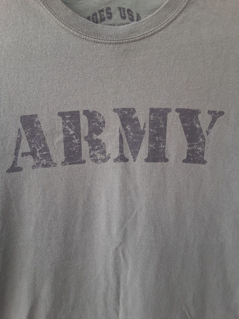 Army T Shirt XL Joes USA Athletic Green Small